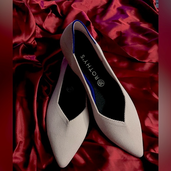 Rothy’s The Point flat light pink 11.5 EUC sustainable shoes clean insoles - Picture 3 of 6